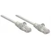 Intellinet tīkla vads, Cat6, 0,25m, Pelēks, Varš, U/UTP, PVC, RJ45, Apzeltīti kontakti, Aizsargvāciņš, Ar boot, Mūža garantija