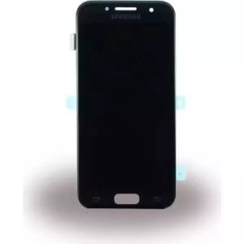 Displeja komplekts Samsung Galaxy A3 2017 OEM GH97-19732A — melns nomaiņas ekrāns