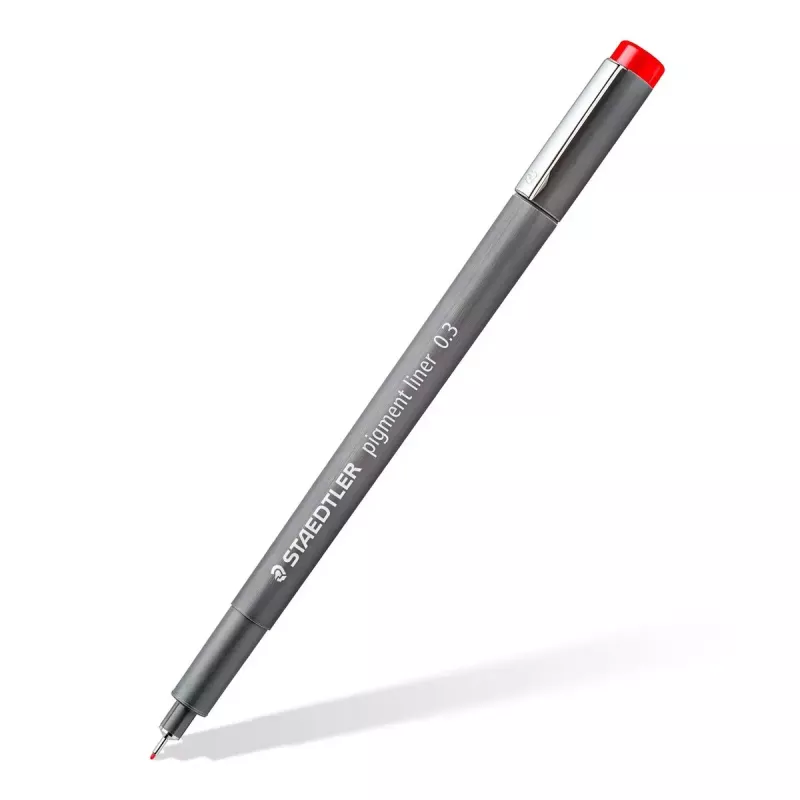 Finelineru komplekts Staedtler Pigment Liner 30803-SSB6 (zils, brūns, zaļš, oranžs, sarkans, violets)
