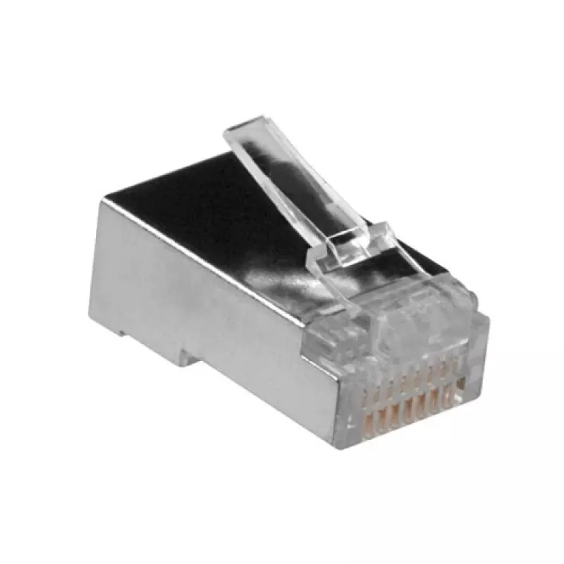 ACT RJ45 (8P/8C) ekranēts modulārais savienotājs apaļajam kabelim ar dzīslām