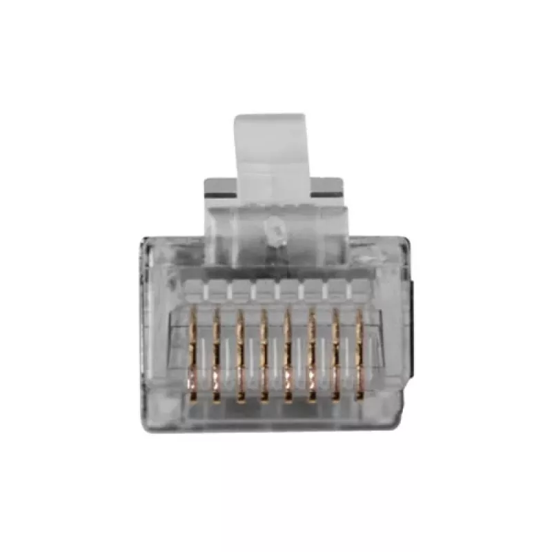 ACT RJ45 (8P/8C) ekranēts modulārais savienotājs apaļajam kabelim ar cietvadu dzīslām