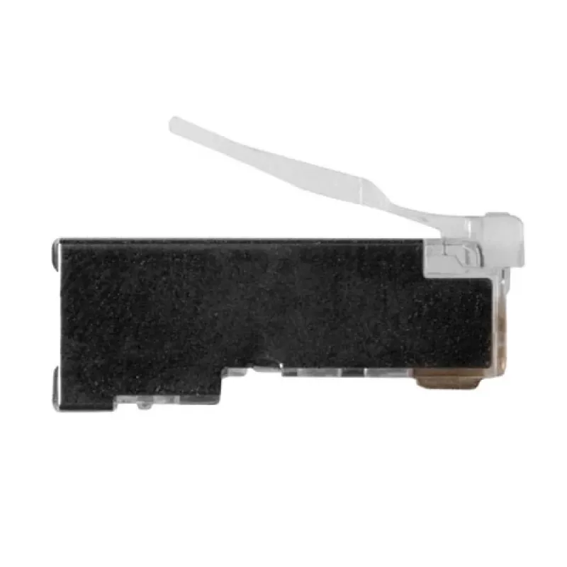ACT RJ45 (8P/8C) ekranēts modulārais savienotājs apaļajam kabelim ar cietvadu dzīslām