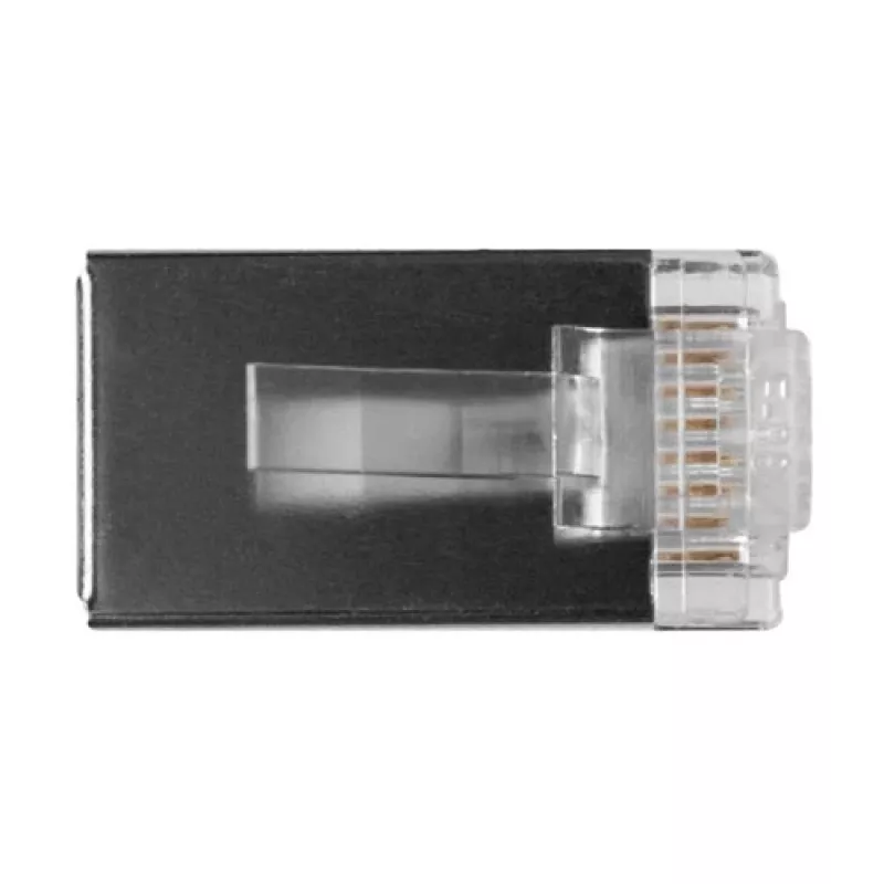 ACT RJ45 (8P/8C) ekranēts modulārais savienotājs apaļajam kabelim ar cietvadu dzīslām