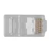 ACT RJ45 (8P/8C) CAT6 modulārais savienotājs apaļajam kabelim ar cietiem vai dzīslu vadītājiem