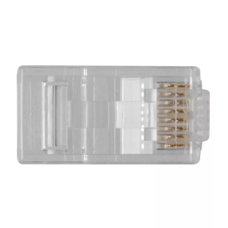 ACT RJ45 (8P/8C) CAT6 modulārais savienotājs apaļajam kabelim ar cietiem vai dzīslu vadītājiem