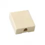 ACT Modulārā virsmas telefona ligzda viena RJ-12, bēša, ABS plastmasa, 40x50x1.2 mm
