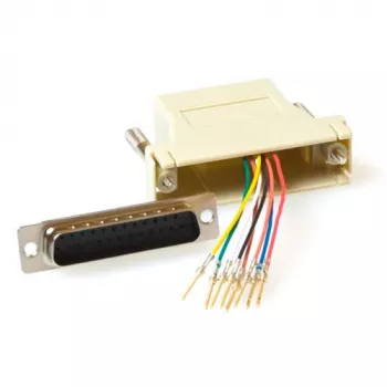 Montējams smagās slodzes adapteris RJ-45 sieva uz 25 polu D-Sub sieva ACT TD25F8