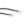 ACT Black 3 metru plakans telefona kabelis ar RJ11 un RJ45 savienotājiem
