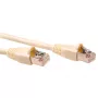 ACT Ivory 1,5 m SF/UTP CAT5E savienojuma kabelis ar RJ45 savienotājiem, bezķēdes