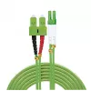 Lindy 46324 InfiniBand/optiskās šķiedras kabelis 10 m 2x LC 2x SC Zaļš
