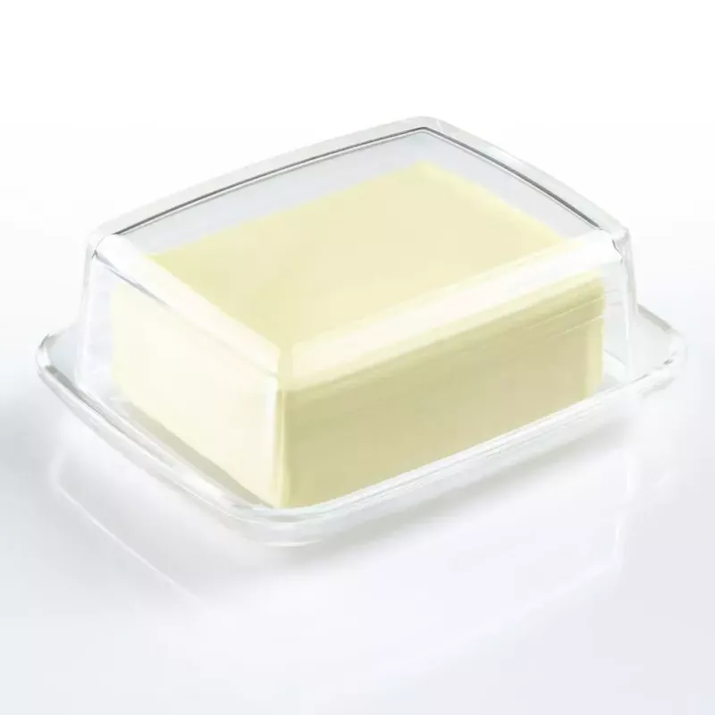 Sviesta trauks Westmark 20852260, taisnstūra stikls, 143×118×55 mm, caurspīdīgs