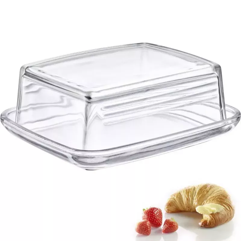 Sviesta trauks Westmark 20852260, taisnstūra stikls, 143×118×55 mm, caurspīdīgs
