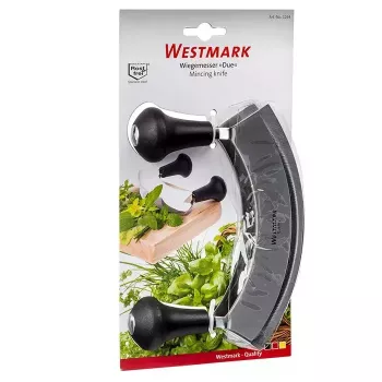 Gaļas maļamās mašīnas nazis Westmark Due — nerūsējošā tērauda asmens, plastmasas korpuss, 126×170×38 mm