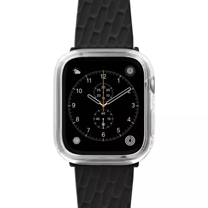 Aizsargmaciņš LAUT Shield Apple Watch 40–41 mm — caurspīdīgs stikls un polikarbonāts