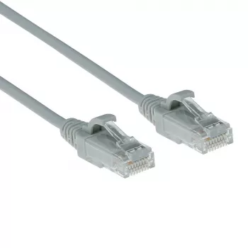 ACT Grey 10m LSZH U/UTP CAT6 plānā datu centra savienojuma kabelis ar RJ45 savienotājiem