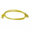 ACT dzeltenais 7 metru LSZH U/UTP CAT6 datacentra plānais patch kabelis ar RJ45 savienotājiem