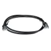 ACT Black 7 metru LSZH U/UTP CAT6 datacentra plānais plāksteris ar RJ45 savienotājiem