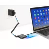 Manhattan USB-C 3-in-1 dokstacija / centrmezgls ar HDMI, USB-A un USB-C, Power Delivery 100W, melns