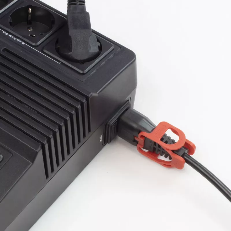 ACT barošanas vads CEE 7/7 leņķa - C13 IEC Lock melns 1 m, EL341S