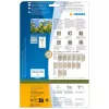 Pašlīmējošā etiķete HERMA 10763 Brūna 360 gab. Elipse 63,5x42,3 mm