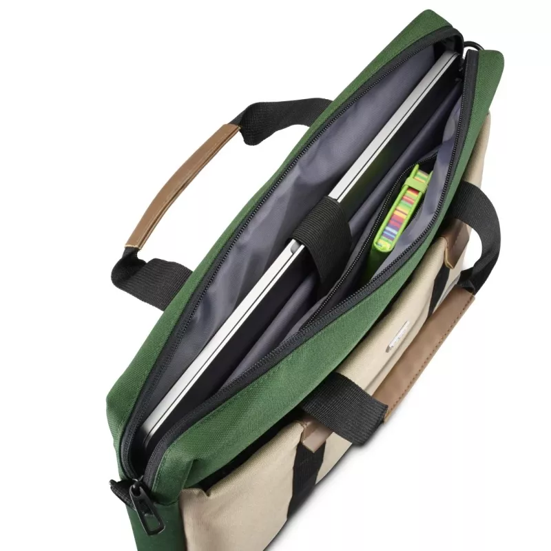 Hama Silvan 35.8 cm (14.1 collu) augšējās iekraušanas soma Bēša, Zaļa