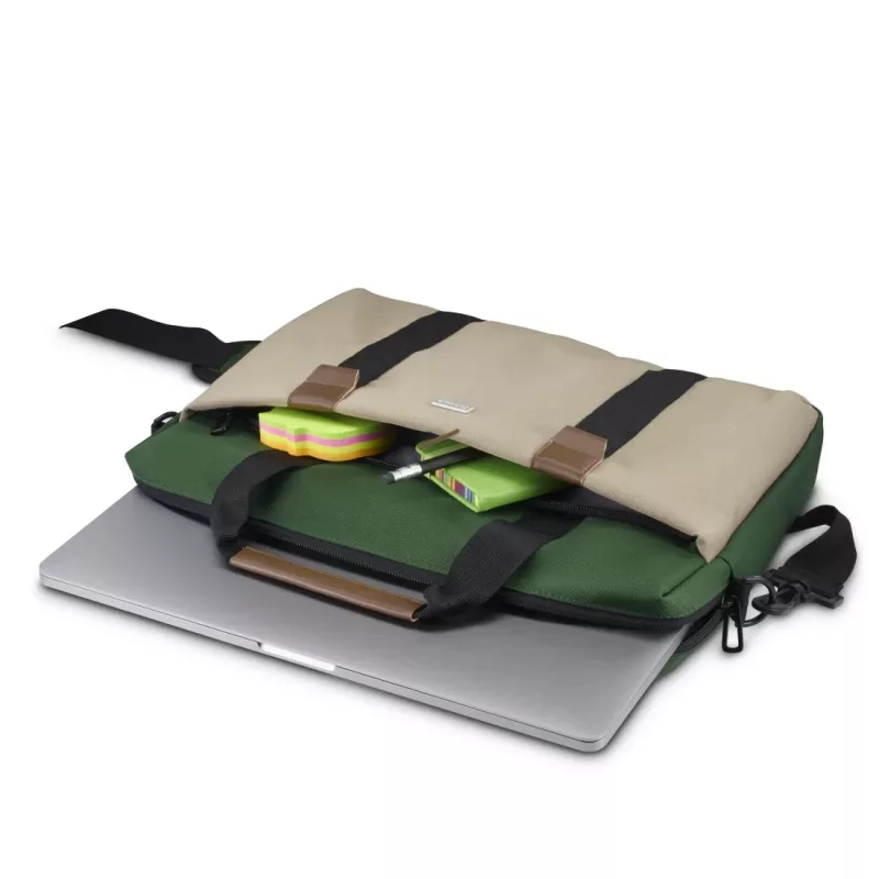 Hama Silvan 35.8 cm (14.1 collu) augšējās iekraušanas soma Bēša, Zaļa