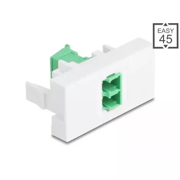 Dzimuma pārveidotājs DeLOCK 90875 LC Duplex zaļš balts