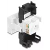 DeLOCK 90879 dzimuma pārveidotājs RJ45 LSA 180° Melns Balts