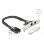 DeLOCK 95280 iekšējais RJ-45 adapteris Mini PCI Express 4 Gbit/s