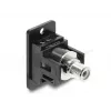 Keystone modulis DELOCK 91112 — plakans RCA-RCA, melns/balts