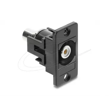 Keystone modulis DELOCK 91112 — plakans RCA-RCA, melns/balts