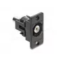 Keystone modulis DELOCK 91112 — plakans RCA-RCA, melns/balts
