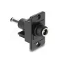 Keystone modulis DELOCK 91121 — plakana DC ligzda 5.5 x 2.5 mm, melna, 19.1×42.3×35.5 mm