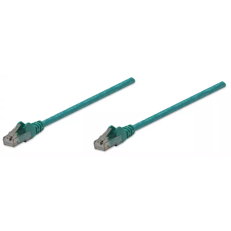 Intellinet tīkla vads, Cat6, 10m, Zaļš, CCA, U/UTP, PVC, RJ45, apzeltīti kontakti, Snagless, Booted, Mūža garantija