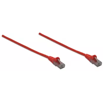 Intellinet tīkla vads, Cat6, 10m, Sarkans, CCA, U/UTP, PVC, RJ45, apzeltīti kontakti, bezāķa, ar aizsargvāciņu, mūža garantija