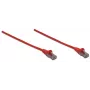 Intellinet tīkla vads, Cat6, 10m, Sarkans, CCA, U/UTP, PVC, RJ45, apzeltīti kontakti, bezāķa, ar aizsargvāciņu, mūža garantija