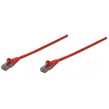 Intellinet tīkla vads, Cat6, 10m, Sarkans, CCA, U/UTP, PVC, RJ45, apzeltīti kontakti, bezāķa, ar aizsargvāciņu, mūža garantija