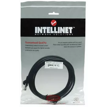 Intellinet tīkla vads Cat5e 15m melns CCA U/UTP PVC RJ45 zeltīti kontakti aizsargvāciņš