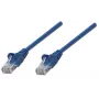 Intellinet tīkla vads, Cat6, 7,5 m, zils, CCA, U/UTP, PVC, RJ45, apzeltīti kontakti, bez aizķeršanās, ar aizsargvāciņu, mūža garantija