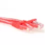 ACT Red 0.5 m U/UTP CAT6A savienojuma kabelis ar snagless RJ45 savienotājiem