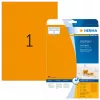 Neona uzlīmes HERMA A4 210x297 mm luminiscējoši oranža matēts papīrs 20 gab.