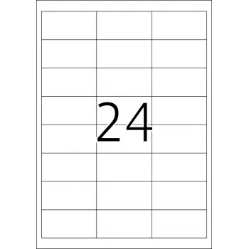 Pašlīmējošās printera uzlīmes HERMA Labels Premium A4 66x33,8 mm