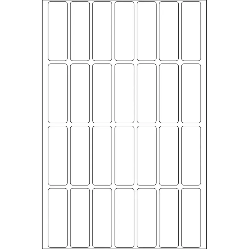 Daudzfunkciju etiķetes HERMA 13x40 mm balts papīrs matēts rokrakstam