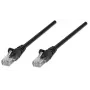 Intellinet tīkla vads, Cat5e, 0.5m, Melns, CCA, U/UTP, PVC, RJ45, Apzeltīti kontakti, Bezāķa, Ar aizsargvāciņu, Mūža garantija