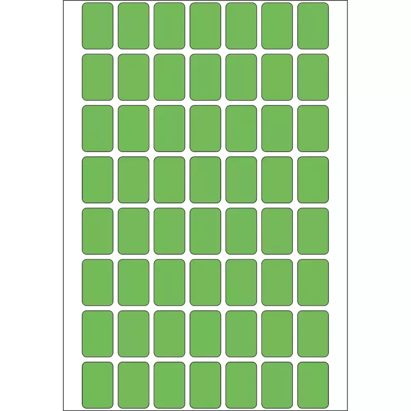 Daudzfunkciju etiķetes HERMA 12x18 mm zaļš matēts papīrs rokrakstam
