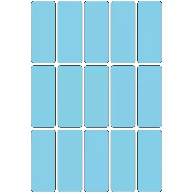 Daudzfunkcionālas etiķetes HERMA 2413 20x50 mm zils papīrs matēts rokrakstam
