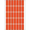 Daudzfunkciju etiķetes HERMA 12x30 mm sarkana matēta papīra ar roku rakstīšanai