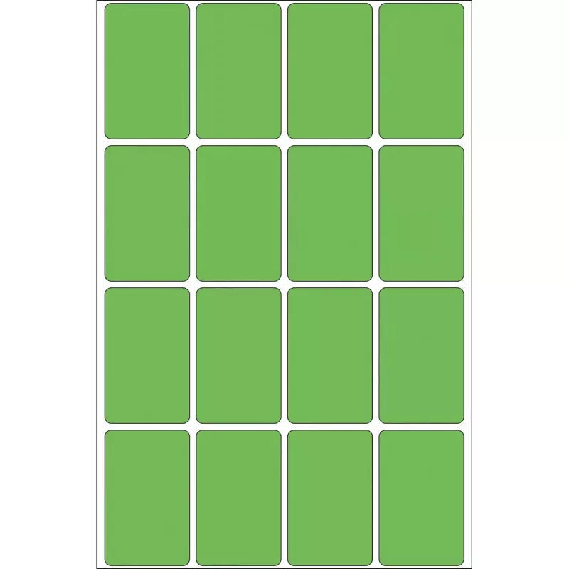 Daudzfunkciju uzlīmes HERMA 512 gab. 25x40 mm zaļš papīrs matēts