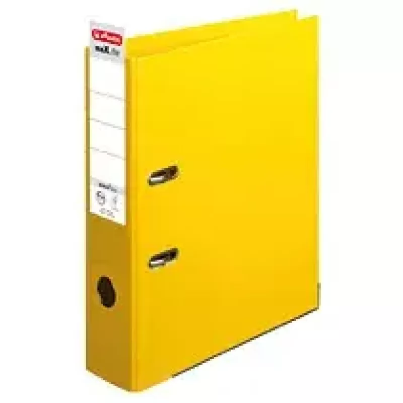 Mape ar gredzeniem Herlitz 10834356 A4 Dzeltena