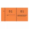 Biļetes Avery 869-10-1 100 gab. Oranžas